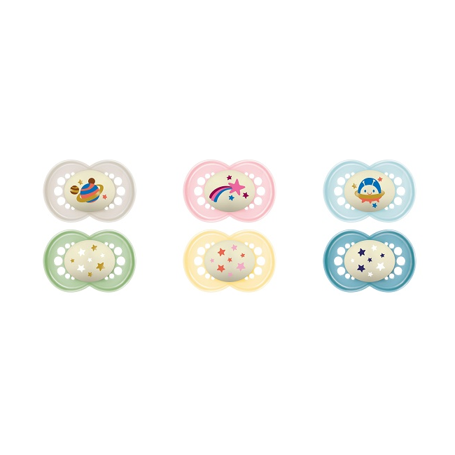 Mam Baby Mam Succhietto Original Night 6+ Mesi Silicone 2 Pezzi Mam Baby Mam Succhietto Original Night 6+ Mesi Silicone 2 Pezzi