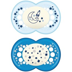 Mam Baby Mam Succhietto Original Night 6+ Mesi Silicone 2 Pezzi Mam Baby Mam Succhietto Original Night 6+ Mesi Silicone 2 Pezzi