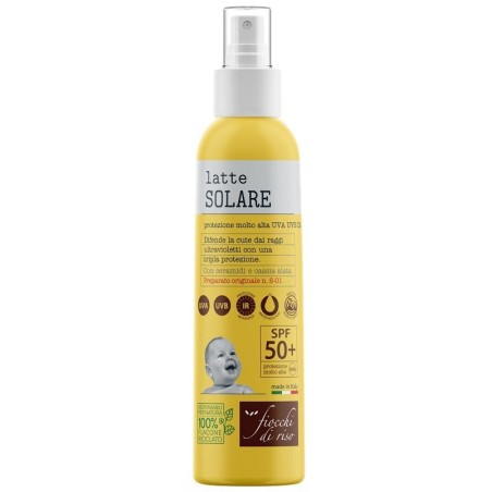 Artsana Fiocchi Di Riso Latte Solare Bimbi Spf50+ 140 Ml