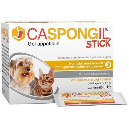 Shedir Pharma Caspongil Stick Gel Appetibile 20 Stickpack Da 2,5 G