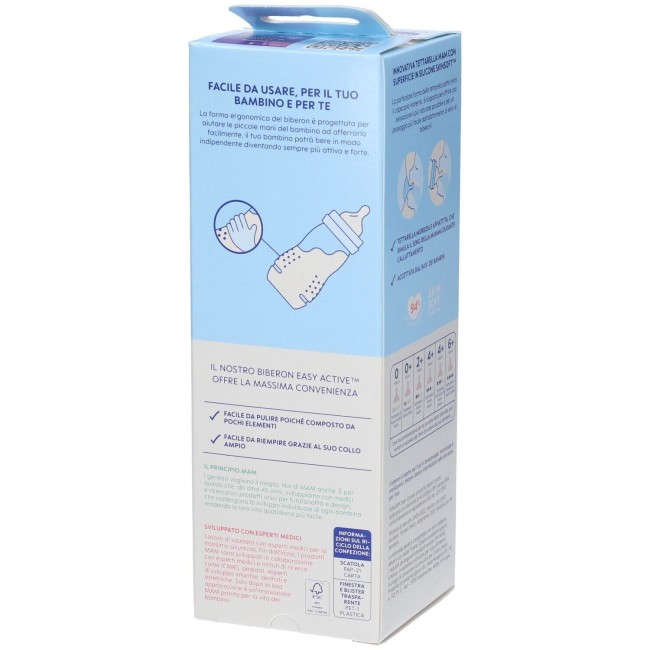 Mam Baby Mam Easy Active 4+ Biberon Neutro 330 Ml Mam Baby Mam Easy Active 4+ Biberon Neutro 330 Ml
