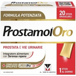 Menarini Prostamol Oro 20 Stick Orosolubili Da 1,6 G Gusto Frutti Rossi Con Edulcoranti Senza Zuccheri Senza Glutine Naturalment