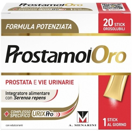 Menarini Prostamol Oro 20 Stick Orosolubili Da 1,6 G Gusto Frutti Rossi Con Edulcoranti Senza Zuccheri Senza Glutine Naturalment Menarini Prostamol Oro 20 Stick Orosolubili Da 1,6 G Gusto Frutti Rossi Con Edulcoranti Senza Zuccheri Senza Glutine Naturalment