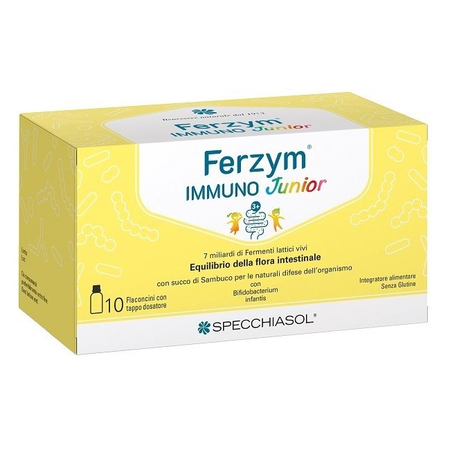 Specchiasol Ferzym Immuno Junior 10 Flaconcini 8 Ml Specchiasol Ferzym Immuno Junior 10 Flaconcini 8 Ml