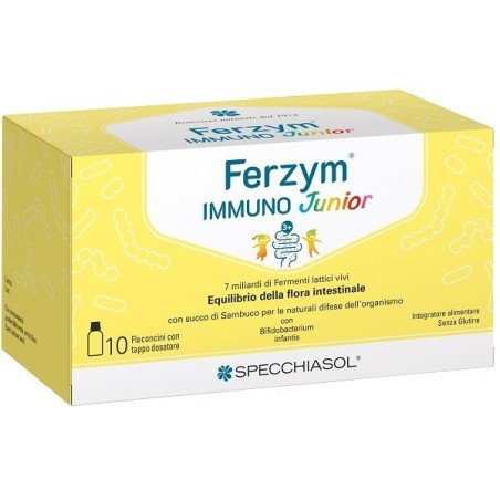 Specchiasol Ferzym Immuno Junior 10 Flaconcini 8 Ml Specchiasol Ferzym Immuno Junior 10 Flaconcini 8 Ml