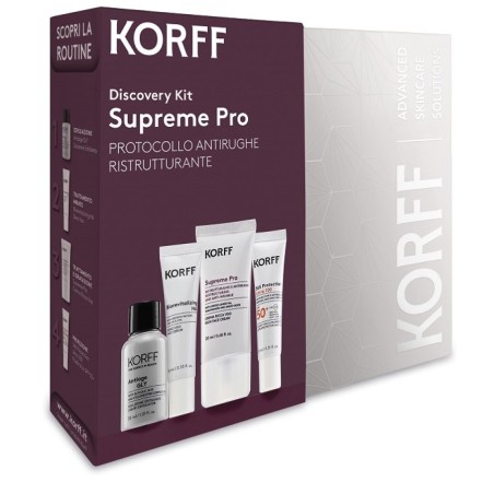 DISCOVERY KIT SUPREME PRO/ANTIAGE SOLUZIONE 30 ML + SIERO 10ML + CREMA 20 ML + CREMA FLUIDA 15 ML DISCOVERY KIT SUPREME PRO/ANTIAGE SOLUZIONE 30 ML + SIERO 10ML + CREMA 20 ML + CREMA FLUIDA 15 ML