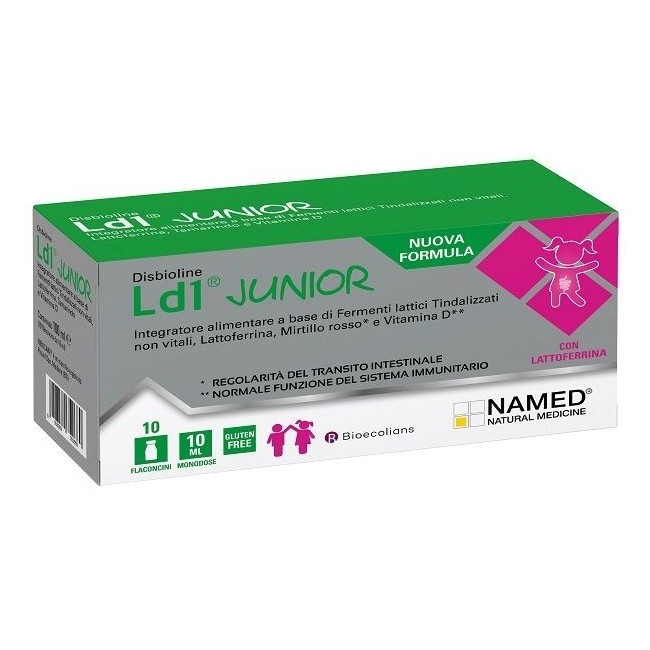 Named Disbioline Ld1 Junior 10 Flaconi Da 10 Ml Named Disbioline Ld1 Junior 10 Flaconi Da 10 Ml