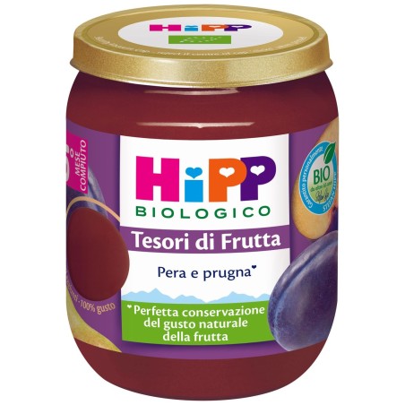 Hipp Tesori Frutta Pera Prugna 160 G Hipp Tesori Frutta Pera Prugna 160 G