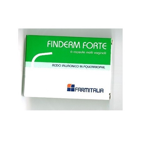 Farmitalia - Soc. Unipers. Finderm Forte Capsule Molli Vaginali Confezione Da 6 Pezzi Farmitalia - Soc. Unipers. Finderm Forte Capsule Molli Vaginali Confezione Da 6 Pezzi