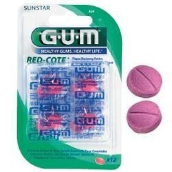 Sunstar Italiana Gum Red-cote Rivestite Placca 12 Pastiglie