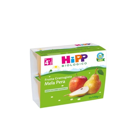 Hipp Italia Hipp Bio Frutta Grattuggiata Mela Pera 4x100 G