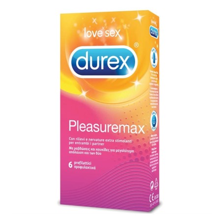 Reckitt Benckiser H. Profilattico Durex Pleasuremax Easyon 6 Pezzi Reckitt Benckiser H. Profilattico Durex Pleasuremax Easyon 6 Pezzi