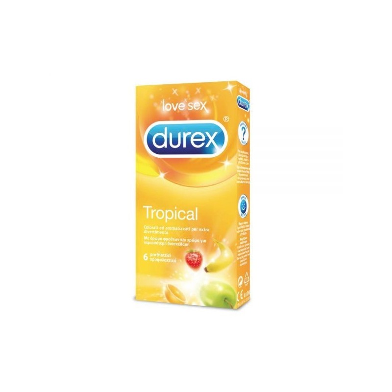 Reckitt Benckiser H. Profilattico Durex Tropical Easy On 6 Pezzi Reckitt Benckiser H. Profilattico Durex Tropical Easy On 6 Pezzi