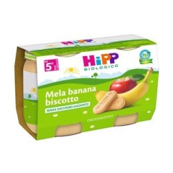 Hipp Italia Hipp Bio Omogeneizzato Mela Banana Biscotto 2x125 G