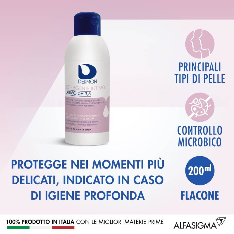 Alfasigma Dermon Intimo Attivo Ph 3,5 250 Ml