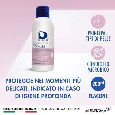 Alfasigma Dermon Intimo Attivo Ph 3,5 250 Ml