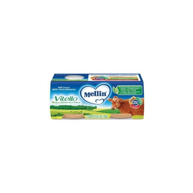 Danone Nutricia Soc. Ben. Mellin Omogeneizzato Vitello 2 X 80 G Danone Nutricia Soc. Ben. Mellin Omogeneizzato Vitello 2 X 80 G