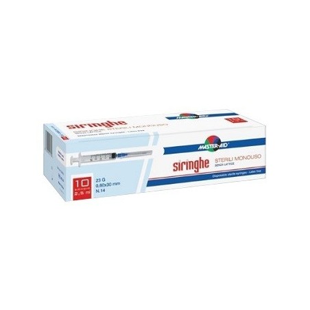 Pietrasanta Pharma Siringa Per Venipuntura Master-aid 5 Ml Gauge 23 10 Pezzi Pietrasanta Pharma Siringa Per Venipuntura Master-aid 5 Ml Gauge 23 10 Pezzi