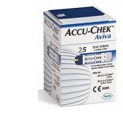 Roche Diabetes Care Italy Strisce Misurazione Glicemia Accu-chek Aviva Brk Retail 25 Pezzi
