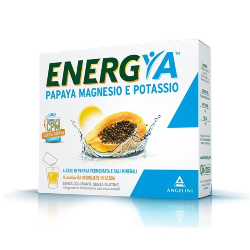 Angelini Energya Papaya Magnesio Potassio 14 Bustine Angelini Energya Papaya Magnesio Potassio 14 Bustine
