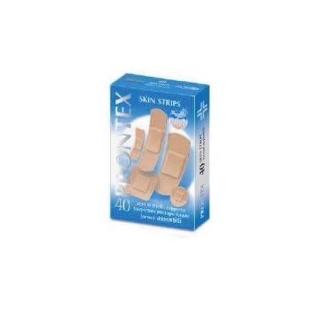 Safety Cerotto Prontex Skin Strips 6 Formati Assortiti Astuccio 40 Pezzi Safety Cerotto Prontex Skin Strips 6 Formati Assortiti Astuccio 40 Pezzi