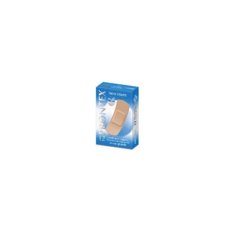 Safety Cerotto Prontex Skin Strips Formato Grande Astuccio 12 Pezzi Safety Cerotto Prontex Skin Strips Formato Grande Astuccio 12 Pezzi