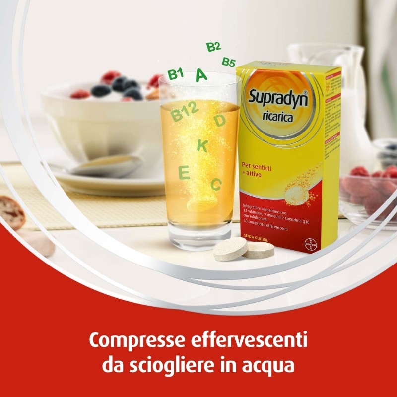 Bayer Supradyn Ricarica Effervescenti 30 Compresse Bayer Supradyn Ricarica Effervescenti 30 Compresse