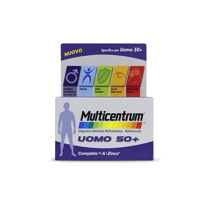 Haleon Italy Multicentrum Uomo 50+ 30 Compresse Haleon Italy Multicentrum Uomo 50+ 30 Compresse