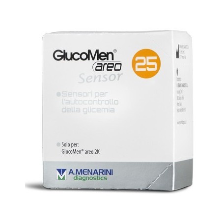 A. Menarini Diagnostics Strisce Misurazione Glicemia Glucomen Areo Sensor 25 Pezzi A. Menarini Diagnostics Strisce Misurazione Glicemia Glucomen Areo Sensor 25 Pezzi