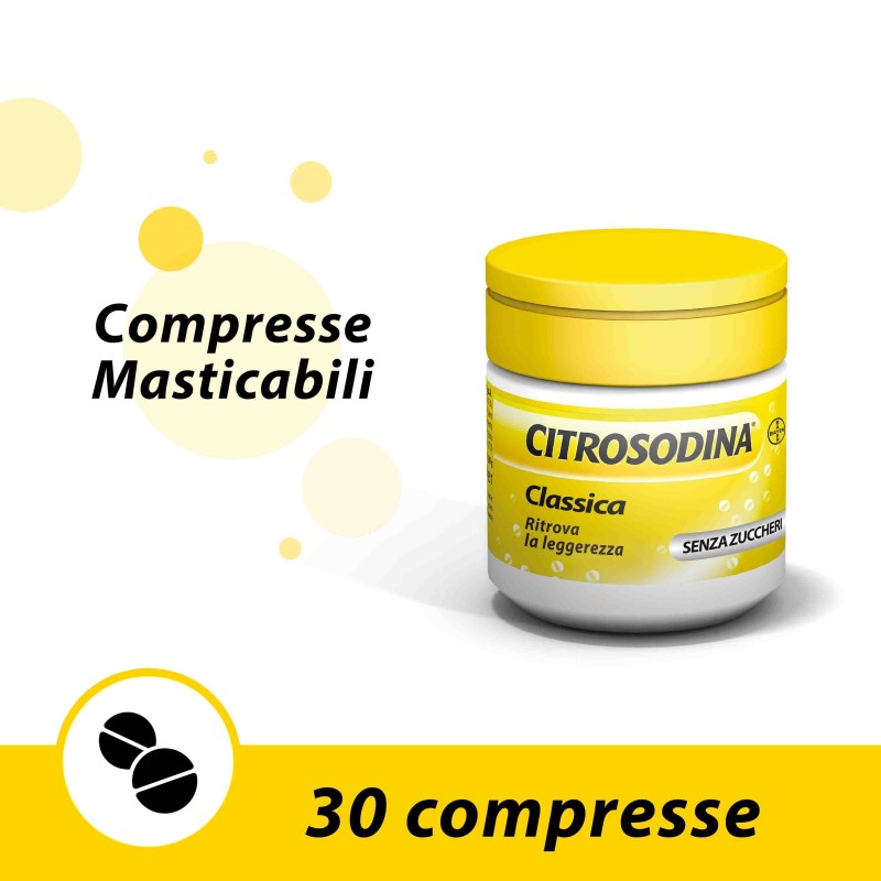 Bayer Citrosodina Classica 30 Compresse Masticabili