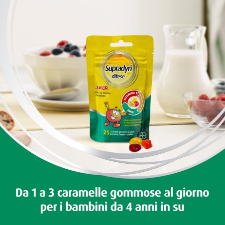 Bayer Supradyn Difese Junior 25 Caramelle Gommose Bayer Supradyn Difese Junior 25 Caramelle Gommose