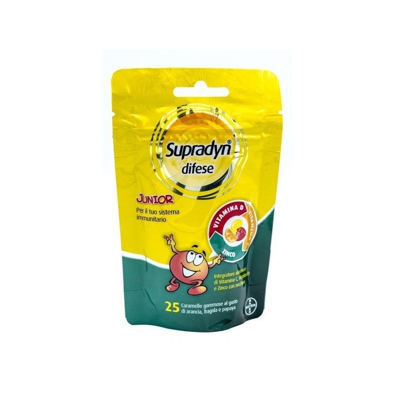 Bayer Supradyn Difese Junior 25 Caramelle Gommose Bayer Supradyn Difese Junior 25 Caramelle Gommose