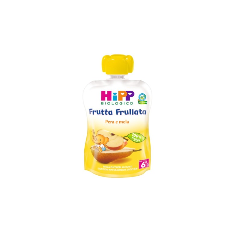 Hipp Italia Hipp Bio Frutta Frullata Pera Mela 90 G Hipp Italia Hipp Bio Frutta Frullata Pera Mela 90 G