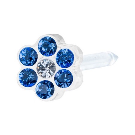 Blomdahl Foralobo Mp Daisy 5mm Sapphire/crystal Blomdahl Foralobo Mp Daisy 5mm Sapphire/crystal