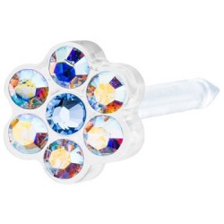 Blomdahl Foralobo Mp Daisy 5mm Rainbow/alexandrite