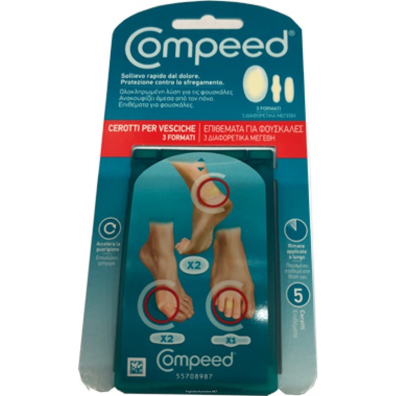 Perrigo Italia Compeed Cerotti Per Vesciche Misto 5 Pezzi Perrigo Italia Compeed Cerotti Per Vesciche Misto 5 Pezzi