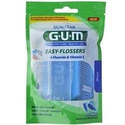 Sunstar Italiana Gum Easy Flossers Forcella 30 Pezzi New