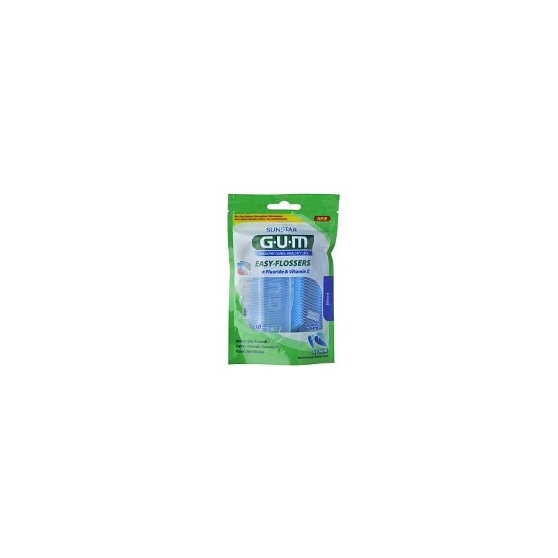 Sunstar Italiana Gum Easy Flossers Forcella 30 Pezzi New Sunstar Italiana Gum Easy Flossers Forcella 30 Pezzi New