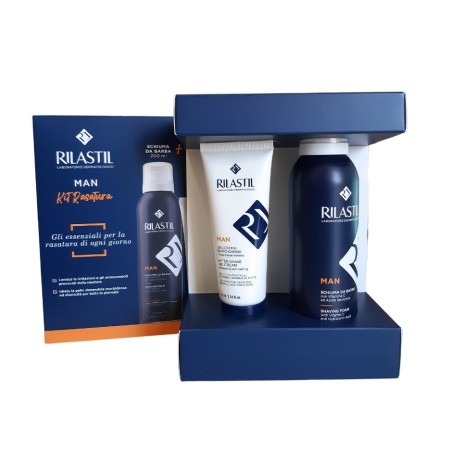 Ist. Ganassini Rilastil Cofanetto Man 1 Rilastil Man Gel Dopobarba 75 Ml + 1 Rilastil Man Gelcrema Contorno Occhi 15 Ml