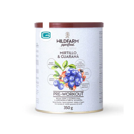 Wellness Food Wildfarm Superfood Pre Workout Mirtillo & Guarana' 350 G Wellness Food Wildfarm Superfood Pre Workout Mirtillo & Guarana' 350 G