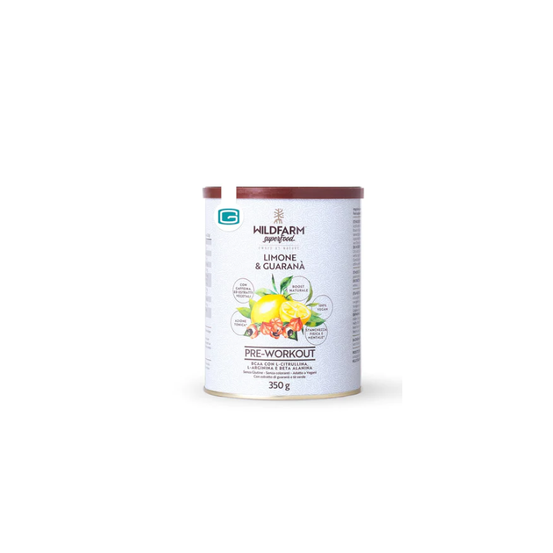 Wellness Food Wildfarm Superfood Pre Workout Limone & Guarana' 350 G Wellness Food Wildfarm Superfood Pre Workout Limone & Guarana' 350 G
