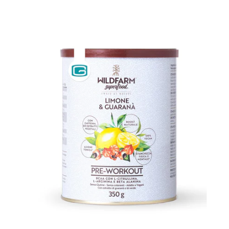Wellness Food Wildfarm Superfood Pre Workout Limone & Guarana' 350 G Wellness Food Wildfarm Superfood Pre Workout Limone & Guarana' 350 G