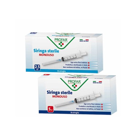 Federfarma. Co Siringa Monouso 2,5ml Profar