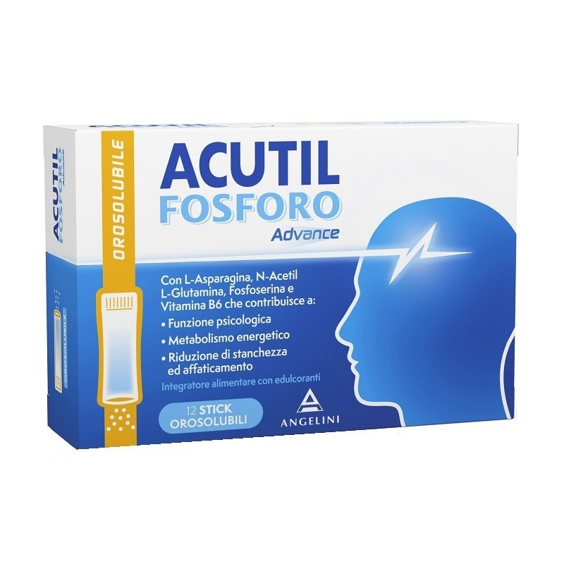 Angelini Acutil Fosforo Advance 12 Stick Orosolubili Angelini Acutil Fosforo Advance 12 Stick Orosolubili