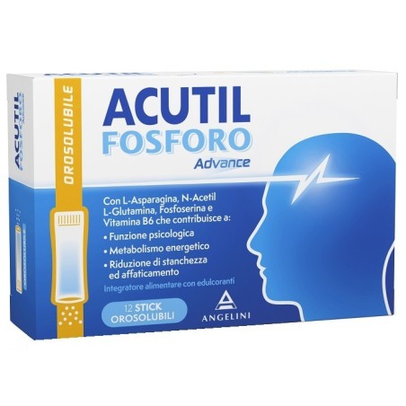 Angelini Acutil Fosforo Advance 12 Stick Orosolubili Angelini Acutil Fosforo Advance 12 Stick Orosolubili