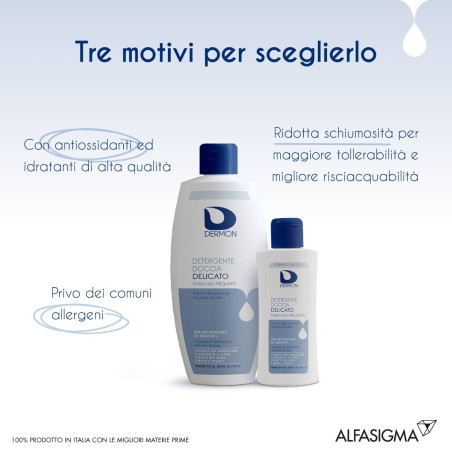 Alfasigma Dermon Detergente Doccia Delicato Uso Frequente 400 Ml Alfasigma Dermon Detergente Doccia Delicato Uso Frequente 400 Ml
