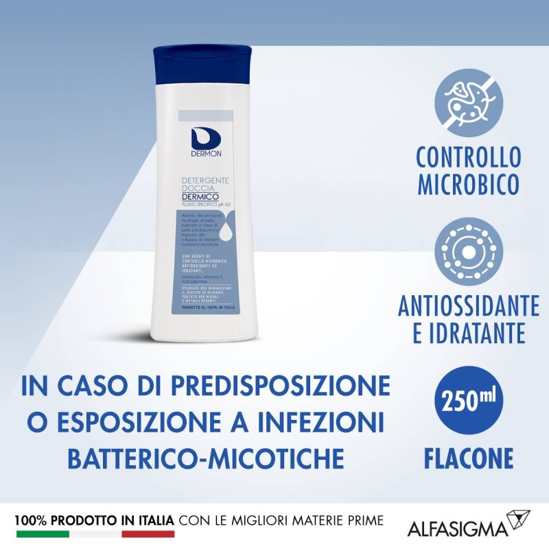 Alfasigma Dermon Detergente Doccia Dermico Ph 4,0 250 Ml