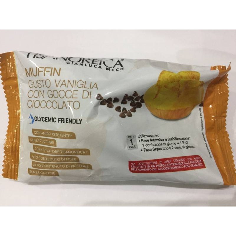 TISANOREICA STYLE MUFFIN VANIGLIA CON GOCCE DI CIOCCOLATO 40G