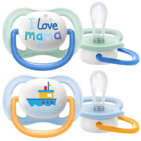 Philips Avent Ultra Air Succhietto Mama/boat Maschio 0-6 Mesi 2 Pezzi Philips Avent Ultra Air Succhietto Mama/boat Maschio 0-6 Mesi 2 Pezzi