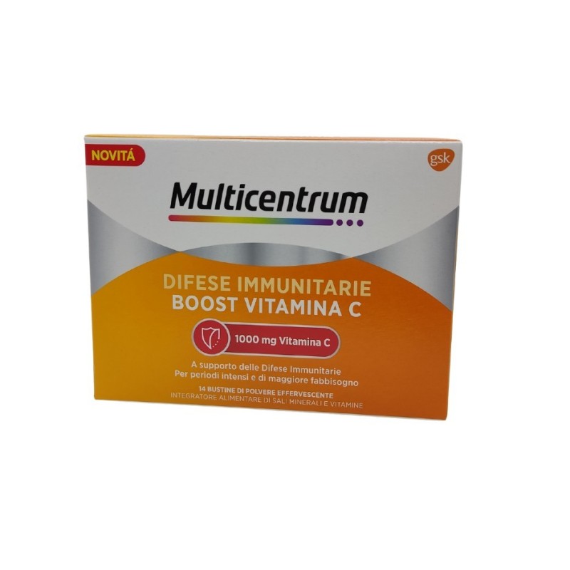 Haleon Italy Multicentrum Difese Immunitarie Boost Vitamina C 14 Bustine Haleon Italy Multicentrum Difese Immunitarie Boost Vitamina C 14 Bustine